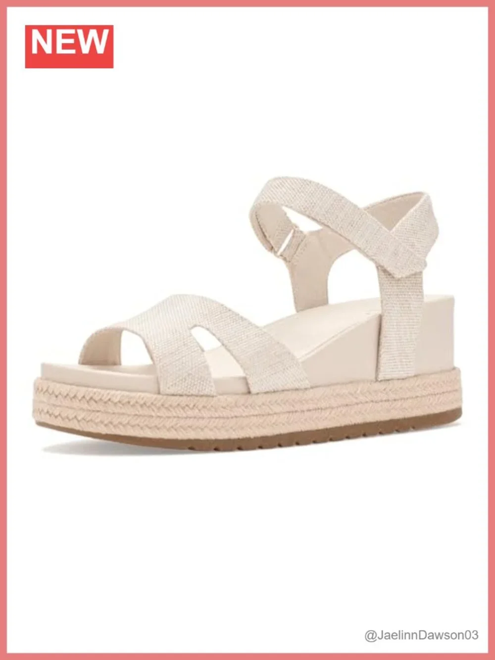 TOMS Alana Espadrille Wedge Sandal Women's Platform Ankle Strap